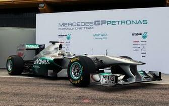 Formula F1 Duvar Ka Tlar Mercedes Otomobili