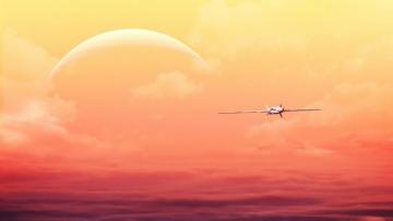 Home World Plane 4k Wallpaper