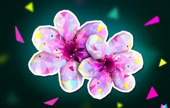 Wallpaper Flower Line Triangles Angle Geometry Art Blossom