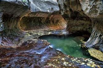 Small Cascades Zion National Park Utah Desktop Wallpaper