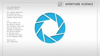 Aperture Science Wallpaper