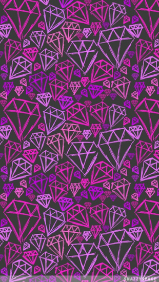 Installing This Grey Purple Diamonds iPhone Wallpaper Is Very Easy
