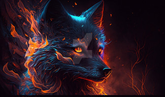Black Fox Demon Wallpaper By Punkerlazar