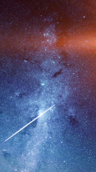 Unlock The Power Of Blue Galaxy iPhone Wallpaper