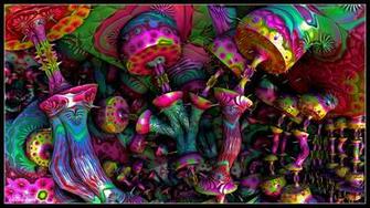 Psychedelic Mushrooms By Eccoarts