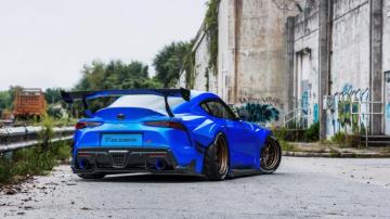 Wallpaper Toyota Supra Car Blue Cars Vehicle
