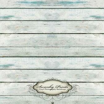 White Wash Wood Background Blue Washed