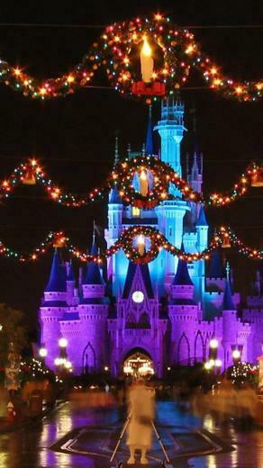 Disney Christmas iPhone Wallpaper Road Fortress World