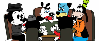 Cartoon Dogs Playing Poker By Supermarcoslucky96