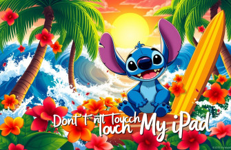 Don T Touch My iPad Stitch Wallpaper