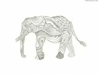 Elephant Design Wallpaper Designs Indian