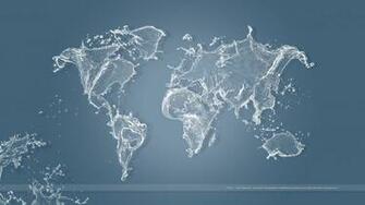 Wallpaper Water World Map Windows
