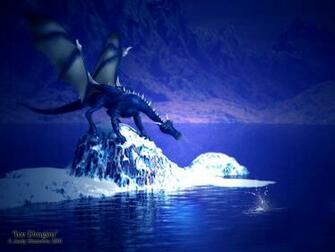 Cartoon Picture Ice Dragon Wallpaper