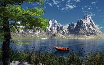 Soothing Lake HD Wallpaper Thumb