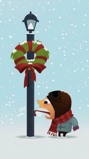 Funny Winter Holidays Wallpaper iPhone