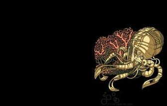 Octopus Animals Robots Wallpaper