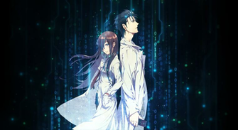 Anime Boys Steins Gate Makise Kurisu Okabe Rintarou