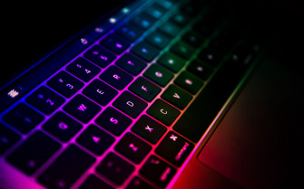 Wallpaper Keyboard Laptop Gradient Colorful