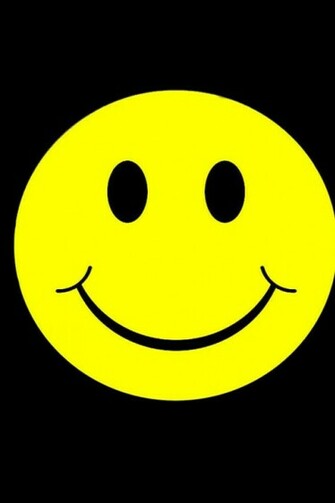 Happy Smiley Face Faces Black Background Acid House Mobile Resolutions