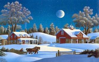 Winter Snow Nature Landscape Art Artwork Wallpaper