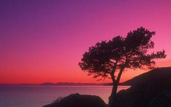 British Columbia Colors Twilight Time Of Day Wallpaper Background