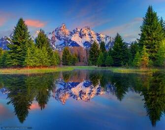 Grand Tetons Schwabacher Landing Teton National Park Wy