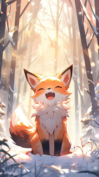 Spirit Animal Cell Phone Wallpaper Cute Drawings Kawaii