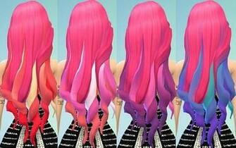 Pink Hair Chalked Ombre S At Ohmyglobsims Image Sims Updates