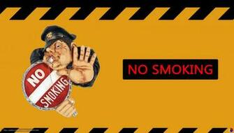 Wallpaper No Smoking News Yelow