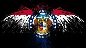Eagles Hawk Flags Usa Missouri State Wallpaper