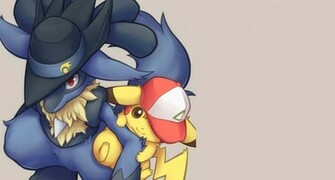 Lucario Et Pikachu Wallpaper