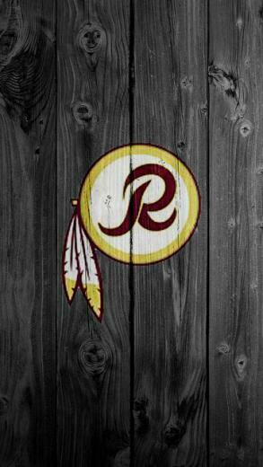 Redskins Black iPhone Wood Wallpaper Photo Album By