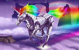 Robot Unicorn Attack Wallpaper Game