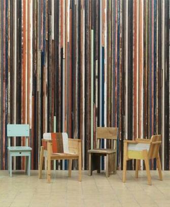 Nlxl Wallpaper Presents Scrapwood By Piet Hein Eek