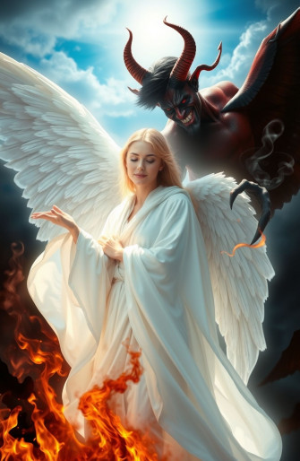 Angel And Devil Wallpaper