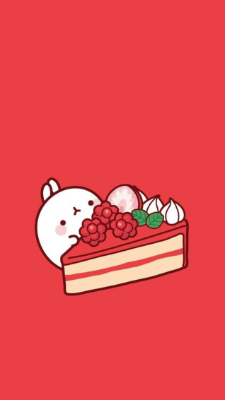 Caption Adorable Kawaii Dessert Display Wallpaper