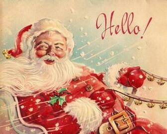 Santa Vintage Wallpaper