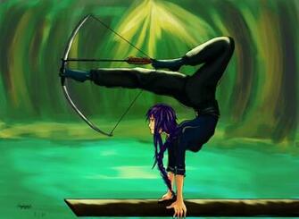 Contortion Image Contortionist With Bow And Arrow HD Fond D Cran