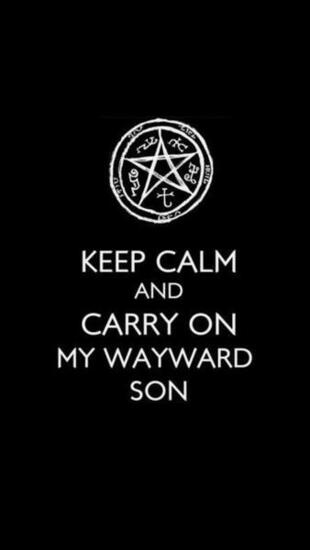 Supernatural Son Keep Calm And Wallpaper