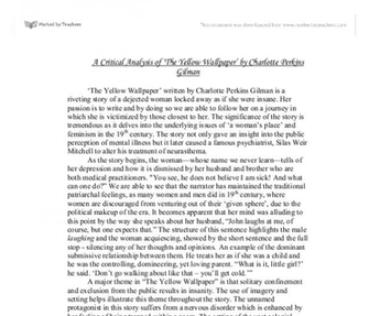 Essay About Yellow Wallpaper Online Writing Lab