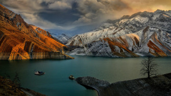 Lake And Mountains 5k HD 4k Wallpaper Image