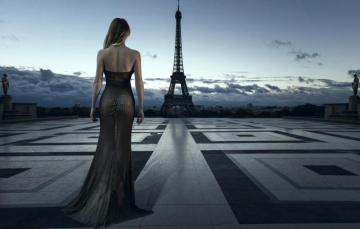 Wallpaper City Girl Paris Dress Style France Evening Model