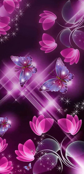 Glitter Butterfly Wallpaper