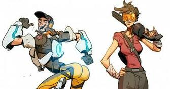 Team Fortres Overwatch Mash Up Fan Art And Video The Escapist