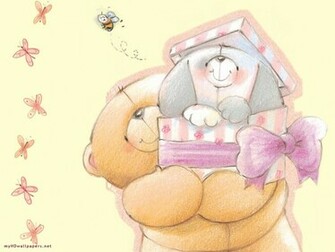 Cute Bear Part Desktop Wallpaper HD And