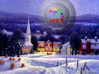 Publisher Description For 7art Christmas Clock Screensaver