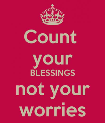 Count Your Blessings Not Worries Keep Calm And Carry On Image
