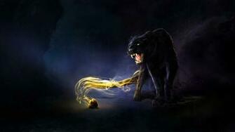 Black Jaguar Blue Eyes Wallpaper High Quality For Desktop