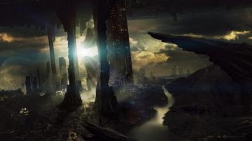 Sci Fi Landscape HD Wallpaper