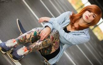 Wallpaper Feet Red Girl Painting Tatuirovka Julia Coldfront